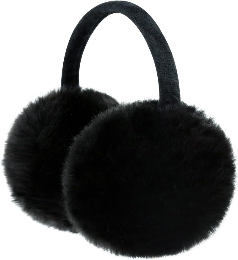 FSTEOE Winter Ear Muffs Women Warm Earmuff Girls Ear Warmers Soft Plush Outdoor Adjustable Ear Cover - Image 1